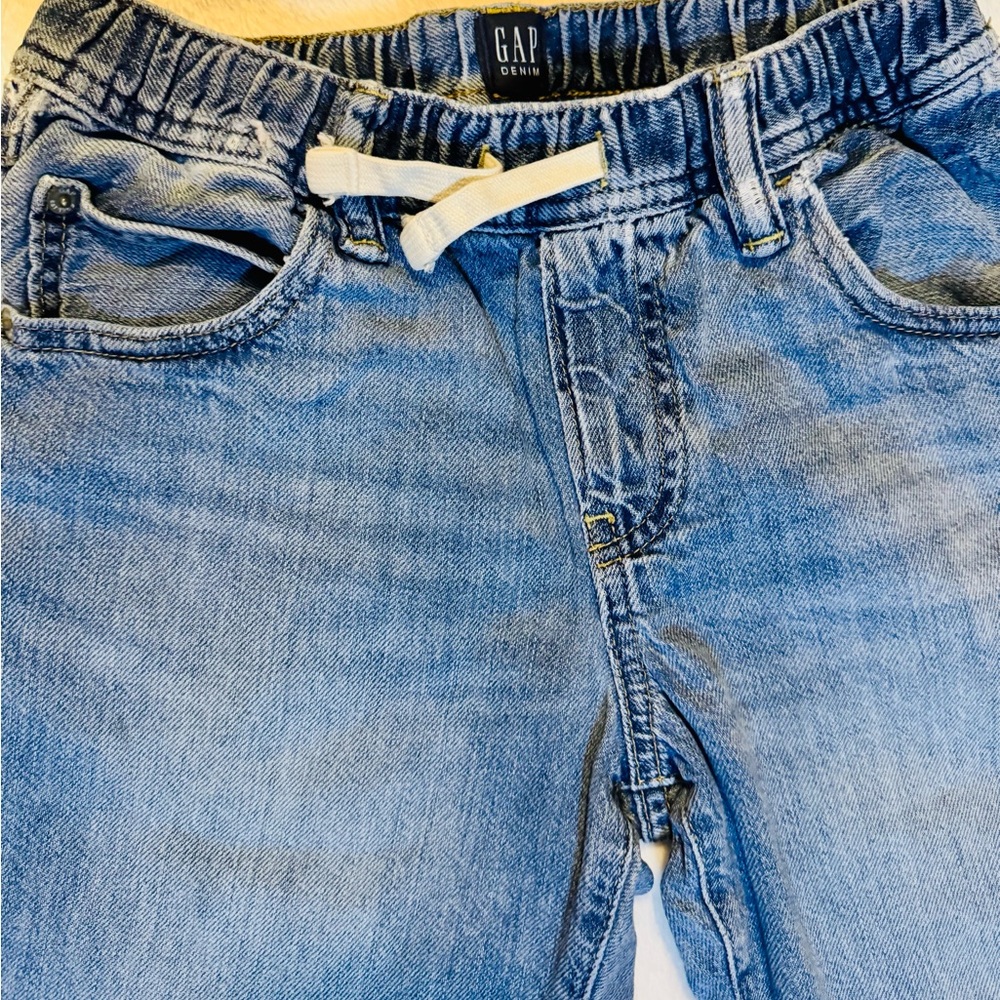 Gap Kids Blue Denim Shorts (size Large) - Picture 3 of 12